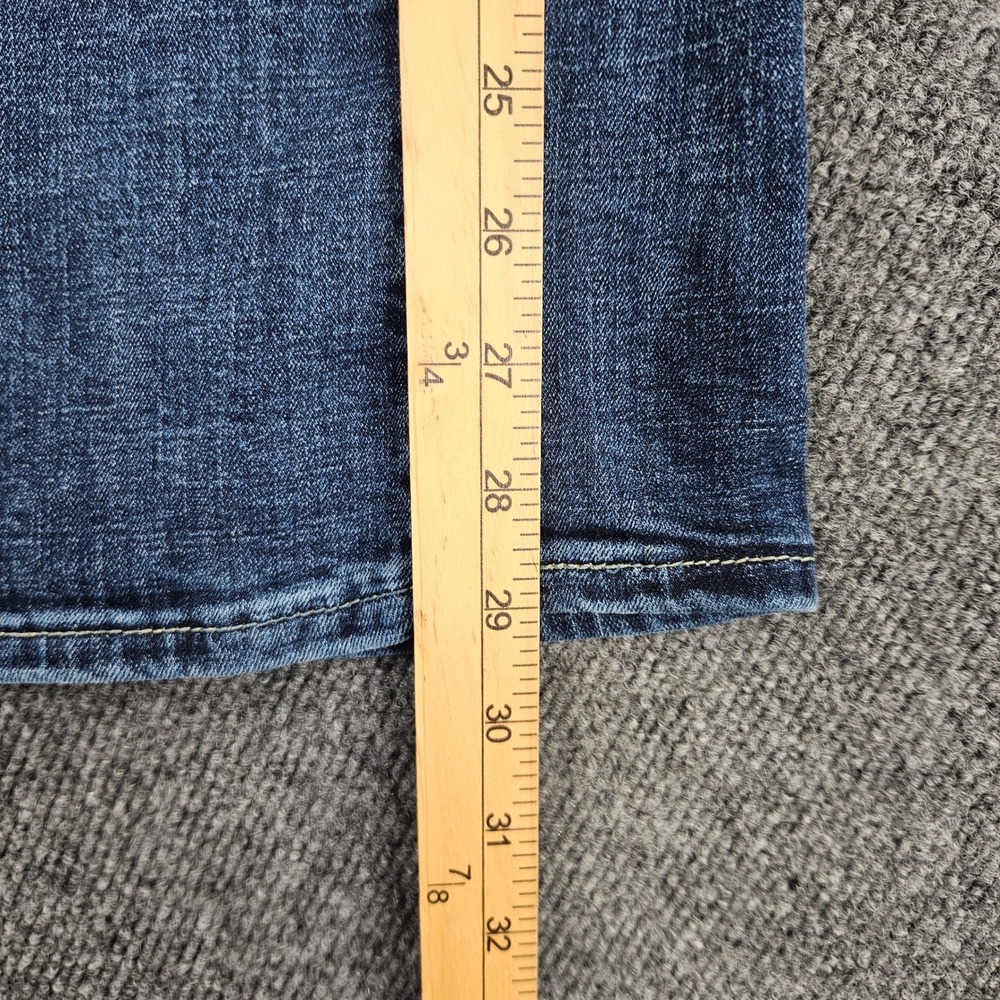 Levis 725 High Rise Bootcut Jeans Women's 26 Dark Wash Blue Denim Stretch Casual - Picture 5 of 9